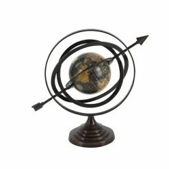 Wholesale 👍 Grayson Lane 17-in x 19-in Industrial Globe - Black Aluminum 😍 -GRAYSON LANE Sales 2022 330861602 AlternateImage4 l