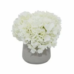 Budget ⌛ Grayson Lane 10-in x 10-in Natural Artificial Foliage - White Plastic and Ceramic 💯