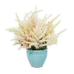 Hot Sale 🧨 Grayson Lane 17-in x 17-in Natural Artificial Foliage - Cream Plastic and Ceramic ✔️