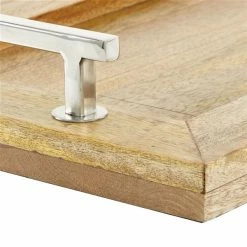 Hot Sale ✔️ Grayson Lane 3-in x 22-in x 12-in Rustic Tray - Dark Brown Mango Wood 🌟 -GRAYSON LANE Sales 2022 330861613 AlternateImage2 l