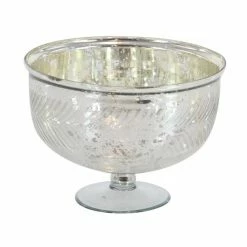 Top 10 🥰 Grayson Lane 8-in x 11-in Glam Decorative Bowl - Silver Glass - ⌛ -GRAYSON LANE Sales 2022 330861618 AlternateImage4 l