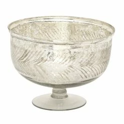 Top 10 🥰 Grayson Lane 8-in x 11-in Glam Decorative Bowl - Silver Glass - ⌛