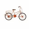 Outlet 🔥 Grayson Lane 12-in x 18-in Vintage Bicycle Sculpture - Orange Metal ⭐