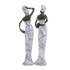 Best Sale 🎉 Grayson Lane Set of 2 13-in x 3-in Eclectic Sculptures - Multi Poly Stone 🧨 -GRAYSON LANE Sales 2022 330861625 AlternateImage5 l