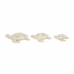 Buy 😍 Grayson Lane Set of 3 2-in x 8-in Coastal Sculptures - Beige Poly Stone 🧨 -GRAYSON LANE Sales 2022 330861633 AlternateImage3 l