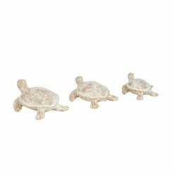 Buy 😍 Grayson Lane Set of 3 2-in x 8-in Coastal Sculptures - Beige Poly Stone 🧨 -GRAYSON LANE Sales 2022 330861633 AlternateImage5 l
