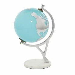 Promo 🥰 Grayson Lane 13-in x 8-in Modern Globe - Blue Ceramic 👏 -GRAYSON LANE Sales 2022 330861638 AlternateImage4 l