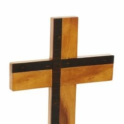Budget 🛒 Grayson Lane 21-in x 12-in Natural Cross Sculpture - Black Wood ❤️ -GRAYSON LANE Sales 2022 330861655 AlternateImage2 l
