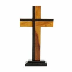 Budget 🛒 Grayson Lane 21-in x 12-in Natural Cross Sculpture - Black Wood ❤️ -GRAYSON LANE Sales 2022 330861655 AlternateImage4 l