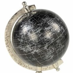 Budget 😉 Grayson Lane 12-in x 7-in Rustic Globe - Black Aluminum 🛒 -GRAYSON LANE Sales 2022 330861678 AlternateImage3 l