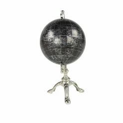 Budget 😉 Grayson Lane 12-in x 7-in Rustic Globe - Black Aluminum 🛒 -GRAYSON LANE Sales 2022 330861678 AlternateImage4 l