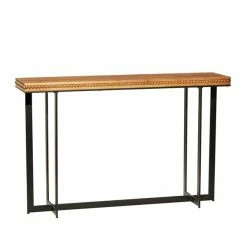 Cheapest 😍 Grayson Lane 52-in x 33-in Industrial Console Table - Brown Wood ⭐