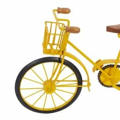 Hot Sale 🤩 Grayson Lane 10-in x 19-in Vintage Bicycle Sculpture - Yellow Metal 🧨 -GRAYSON LANE Sales 2022 330861695 AlternateImage2 l