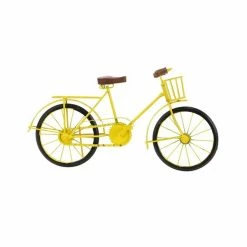 Hot Sale 🤩 Grayson Lane 10-in x 19-in Vintage Bicycle Sculpture - Yellow Metal 🧨