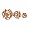 Buy 🔥 Grayson Lane Set of 3 8-in, 6-in, 4-in Copper Contemporary Orbs & Vase Filler -Aluminum 🧨