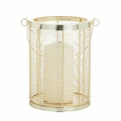 Brand new 😉 Grayson Lane 9-in x 8-in Glam Lantern - Gold Iron 🌟