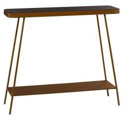 Promo ⭐ Grayson Lane 34-in x 44-in Modern Console Table - Gold Metal 👏