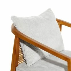 Discount 🛒 Grayson Lane 25-in x 29-in Contemporary Accent Chair - Brown Wood 🌟 -GRAYSON LANE Sales 2022 330861708 AlternateImage3 l