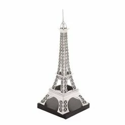 New 😍 Grayson Lane 42-in x 16-in Eiffel Tower Sculpture - Silver Aluminum 😀