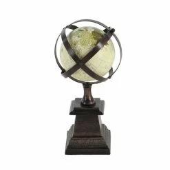 Cheap 🧨 Grayson Lane 12-in x 6-in Industrial Globe - Brown Aluminum 🥰 -GRAYSON LANE Sales 2022 330861711 AlternateImage4 l