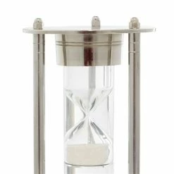 New 😀 Grayson Lane 12-in x 4-in x 4-in Contemporary Timer - Silver Aluminum ⌛ -GRAYSON LANE Sales 2022 330861719 AlternateImage2 l