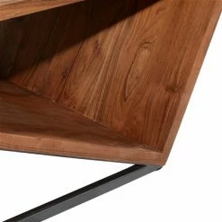 Best reviews of 😀 Grayson Lane 45-in x 24-in x 16-in Contemporary Coffee Table - Brown Wood and Metal ⌛ -GRAYSON LANE Sales 2022 330861727 AlternateImage3 l