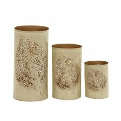 Promo 🔔 Grayson Lane Set of 3 6-in, 9-in, 12-in Eclectic Lantern - Brown Metal ❤️ -GRAYSON LANE Sales 2022 330861735 AlternateImage5 l