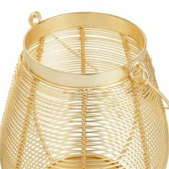 Top 10 🔥 Grayson Lane 9-in x 7-in Glam Lantern - Gold Iron 🌟 -GRAYSON LANE Sales 2022 330861737 AlternateImage4 l