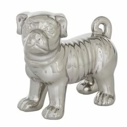 Cheapest 🌟 Grayson Lane 7-in x 7-in Glam Sculpture - Silver Porcelain 🦮 Dog 🥰