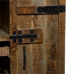 Brand new 🔔 Grayson Lane 42 In. x 37 In. Rustic Wine Storage - Brown Mango Wood 😀 -GRAYSON LANE Sales 2022 330861748 AlternateImage2 l