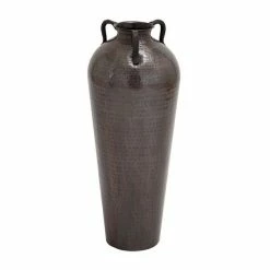 Best Pirce 🤩 Grayson Lane 32-in x 12-in Rustic Vase - Brown Metal 🔔