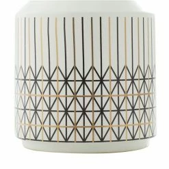 Brand new ❤️ Grayson Lane Set of 2 5-in x 9-in Contemporary Vase - White Dolomite ✔️ -GRAYSON LANE Sales 2022 330861758 AlternateImage2 l