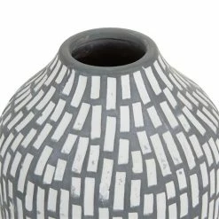 Discount 🛒 Grayson Lane Set of 2 13-in x 6-in Modern Vases - Grey Stoneware 💯 -GRAYSON LANE Sales 2022 330861762 AlternateImage2 l