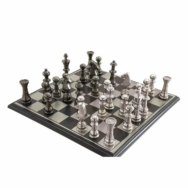 Flash Sale 🥰 Grayson Lane 6-in x 17-in Traditional Game Set - Silver Aluminum ⌛ 5 Flash Sale 🥰 Grayson Lane 6-in x 17-in Traditional Game Set - Silver Aluminum ⌛ - Image 5