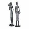 Best Pirce 🔔 Grayson Lane Set of 2 14-in x 4-in Eclectic Sculptures - Black Poly Stone ✔️