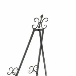 Best Sale 👏 Grayson Lane 49-in x 23-in Traditional Easel - Black Iron 😀 -GRAYSON LANE Sales 2022 330861770 AlternateImage2 l
