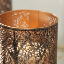 New ✨ Grayson Lane Set of 3 12-in, 9-in, 5-in Brown Eclectic Lantern - Metal 🥰 -GRAYSON LANE Sales 2022 330861771 AlternateImage2 l