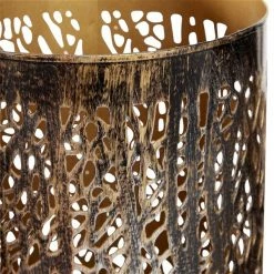 New ✨ Grayson Lane Set of 3 12-in, 9-in, 5-in Brown Eclectic Lantern - Metal 🥰 -GRAYSON LANE Sales 2022 330861771 AlternateImage3 l