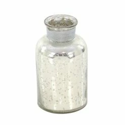 Cheap 😍 Grayson Lane Set of 3 7-in, 6-in, 5-in Glam Decorative Jar -s - Silver Glass - 🌟 -GRAYSON LANE Sales 2022 330861772 AlternateImage4 l