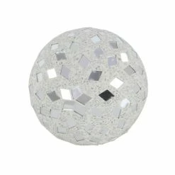 New 😉 Grayson Lane Set of 4 4-in White Glam Orbs & Vase Filler -Glass - 🔥 -GRAYSON LANE Sales 2022 330861775 AlternateImage4 l