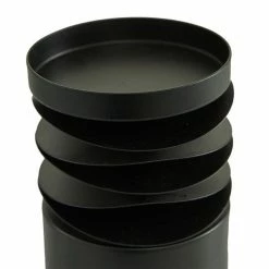 Flash Sale 😉 Grayson Lane Set of 3 6-in, 8-in, 12-in Contemporary Candle Holder - Black Metal ✨ -GRAYSON LANE Sales 2022 330861781 AlternateImage3 l