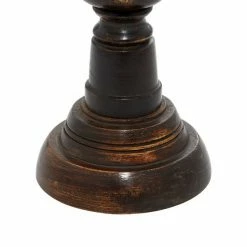 Promo 🔔 Grayson Lane Set of 3 18-in, 15-in, 12-in Farmhouse Candle Holder - Black Mango Wood 🥰 -GRAYSON LANE Sales 2022 330861791 AlternateImage3 l