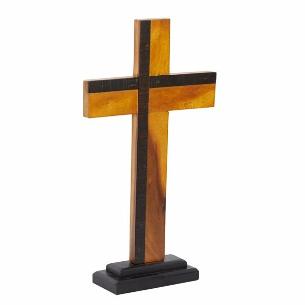 Promo 😍 Grayson Lane 20-in x 12-in Natural Cross Sculpture - Black Wood 🎉 4 Promo 😍 Grayson Lane 20-in x 12-in Natural Cross Sculpture - Black Wood 🎉 - Image 4