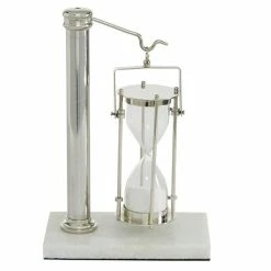 Best Sale π₯ Grayson Lane 10-in x 7-in x 4-in Glam Timer - Silver Brass βοΈ