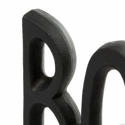 Deals 🎉 Grayson Lane 7-in x 5-in Industrial Bookends - Black Aluminum 🎉 -GRAYSON LANE Sales 2022 330861829 AlternateImage2 l