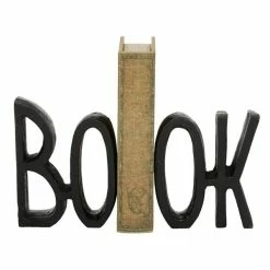 Deals 🎉 Grayson Lane 7-in x 5-in Industrial Bookends - Black Aluminum 🎉