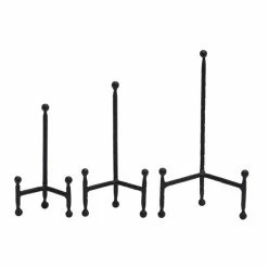 Best Sale π Grayson Lane Set of 3 12-in, 10-in, 8-in Black Modern Easel - Metal β€οΈ