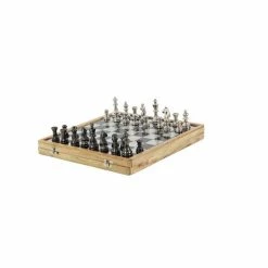 Flash Sale 🛒 Grayson Lane 2-in x 15-in Traditional Game Set - Black Aluminum ❤️