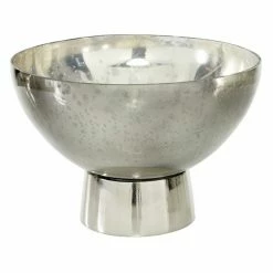 Brand new ⭐ Grayson Lane 7-in x 11-in Modern Decorative Bowl - Dark Grey Glass and Metal 🌟