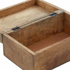 Wholesale 💯 Grayson Lane Set of 3 12-in, 10-in, 8-in Brown Rustic Box - Mango Wood 🌟 -GRAYSON LANE Sales 2022 330861851 AlternateImage3 l